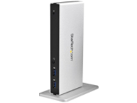 StarTech.com Dual Monitor USB 3.0 Docking Station w/ DVI to VGA & HDMI Adapters, 5x USB 3.0 & Audio